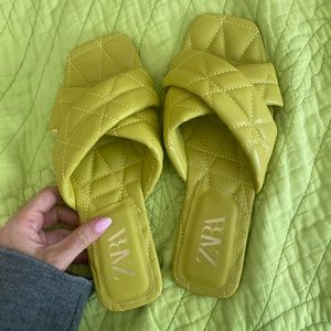 Zara Neon Sandals